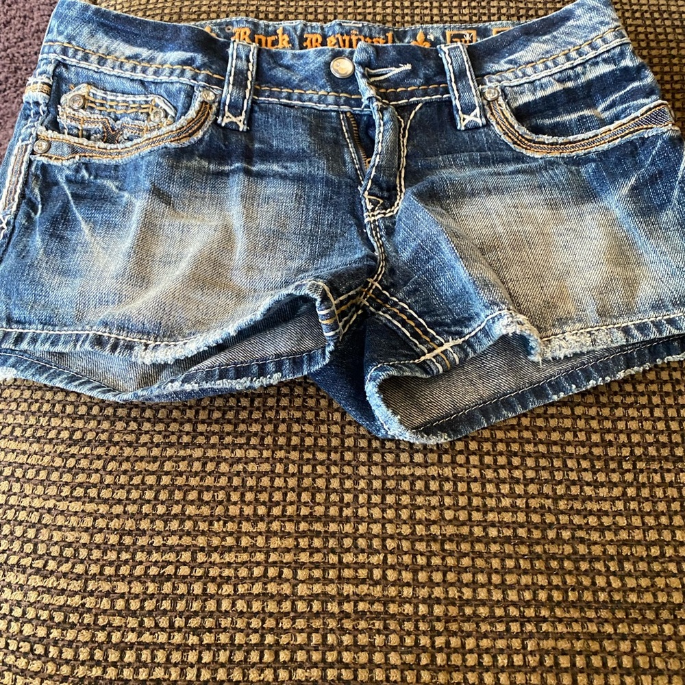 Rock Revival Women's Blue Denim Shorts